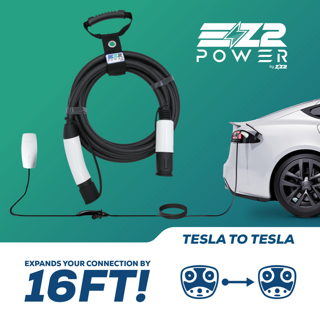 Tesla To Tesla Extension Cable/Cord for EV Vehicles ZZ2