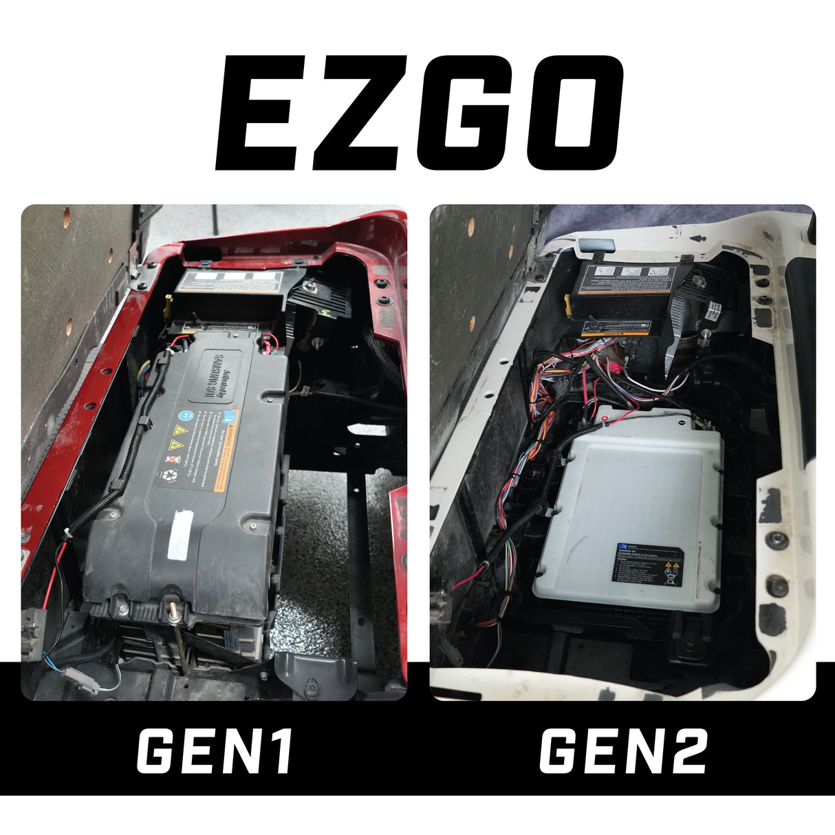 Eco Battery (48V) 51V 150AH Battery Bundle / EZGO RXV Samsung Gen1 (2017-2021)