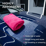 WASH&WHIPS Edgeless Microfiber Coral Fleece with Ultrasonic Edge WASH & WHIPS
