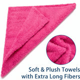 WASH&WHIPS Edgeless Microfiber Coral Fleece with Ultrasonic Edge WASH & WHIPS