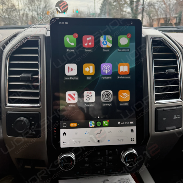 Ford F-150 2015-2021 Workshop 12 Tesla-Style Screen Workshop 12