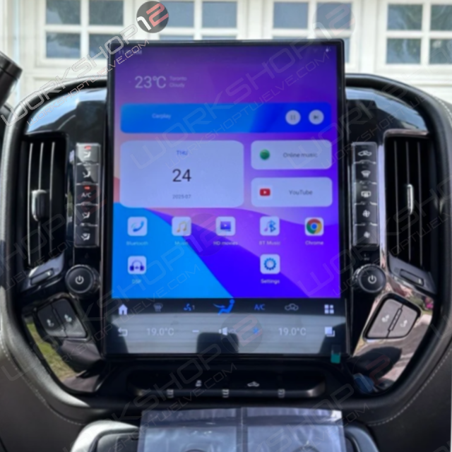 GMC Sierra 2014-2018 15.6" Workshop 12 Tesla-Style Screen Workshop 12