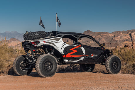 2024 to Current Can-am Maverick R Volt Tire Rack for Volt Baja Box www.elektricoffroad.com