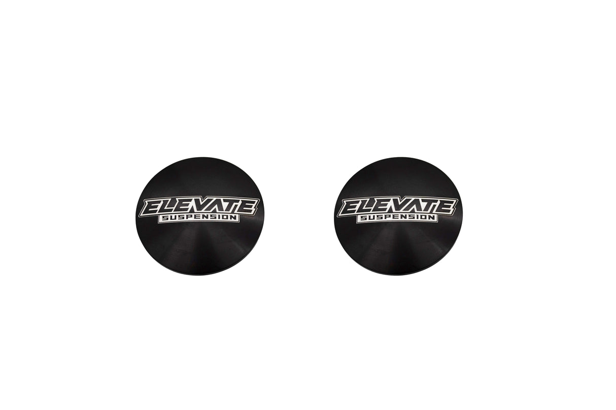 Elevate Black Billet Cap for Chromoly Uniball UCA, Pair