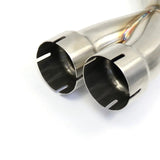 Downpipe Exhaust Y Middle Pipe Exhaust for 2006-2019 Yamaha YZF-R6 R600 Flashark