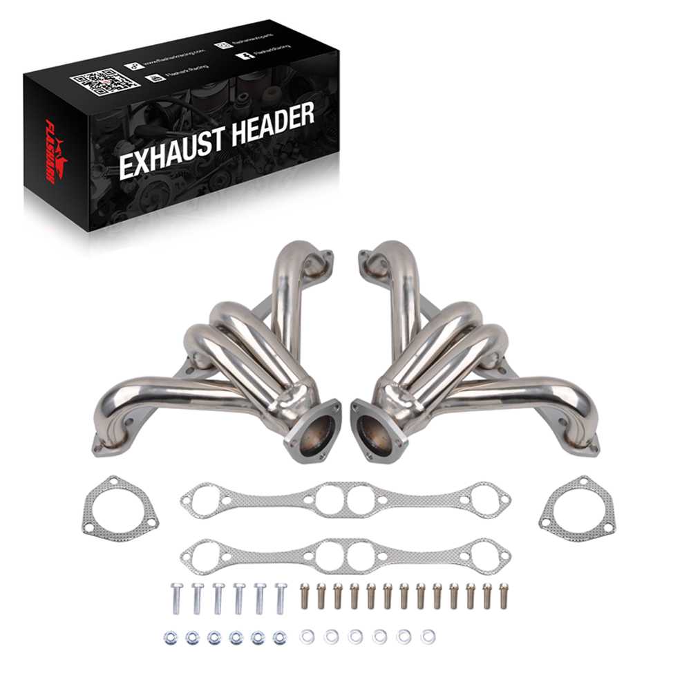Exhaust Headers for 1955 + Chevy SBC Small Block Hugger V8 262 265 283 305 327 350 400 Flashark