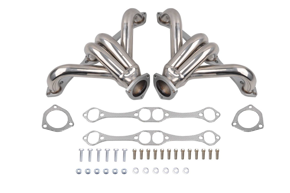 Exhaust Headers for 1955 + Chevy SBC Small Block Hugger V8 262 265 283 305 327 350 400