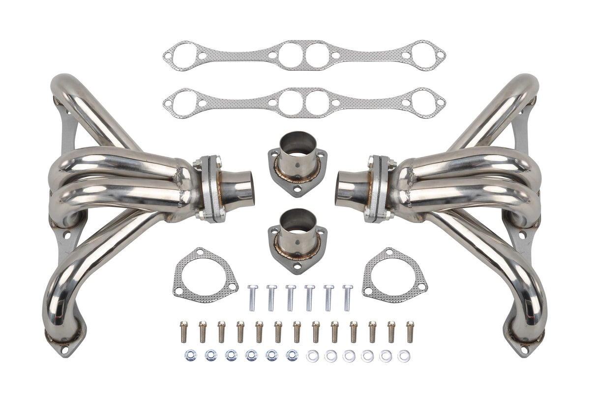 Exhaust Headers for 1955 + Chevy SBC Small Block Hugger V8 262 265 283 305 327 350 400 Flashark