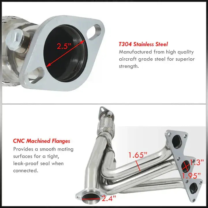 Maximizer Exhaust Header for 1991–1999 Mitsubishi 3000GT & Dodge Stealth 3.0L V6 DOHC (Non-Turbo) Flashark