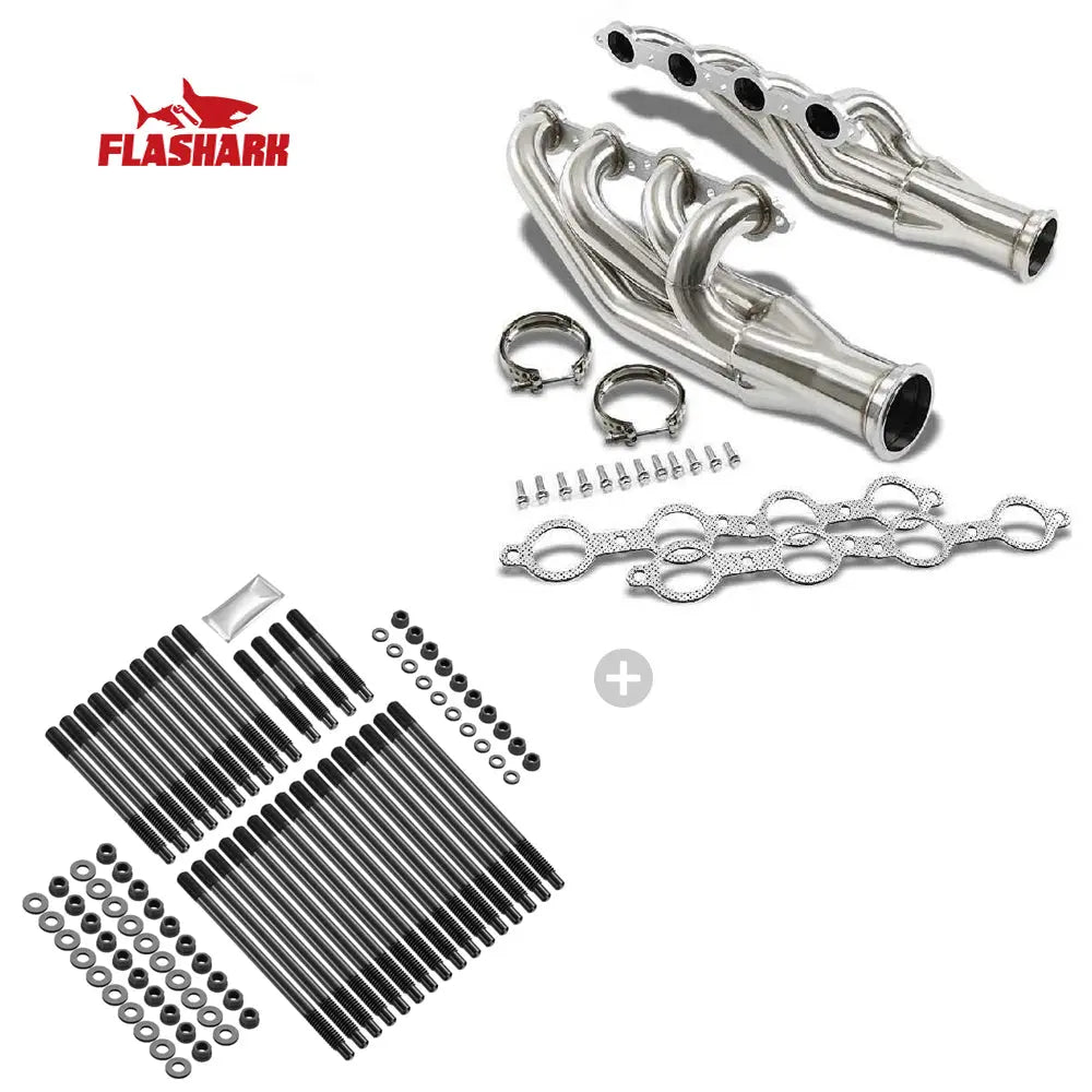 Exhaust Header for 1998-2013 Chevy Camaro / Corvette for Small Block Chevrolet V8 Flashark
