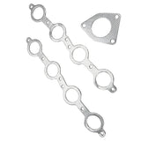 Exhaust Header for 1999-2001 GMC YUKON 4.8L 5.3L / Sierra 1500 2500 Flashark
