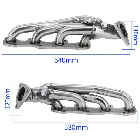 Exhaust Header for 2000-2004 Toyota Tundra/Sequoia 4.7L V8 Flashark