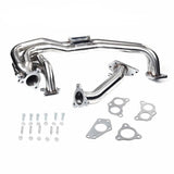 Exhaust Header Up Pipe All in One Kit for 2002-2007 Subaru Impreza WRX/STi Sedan/Wagon 4-Door 2.0L 2.5L Flashark