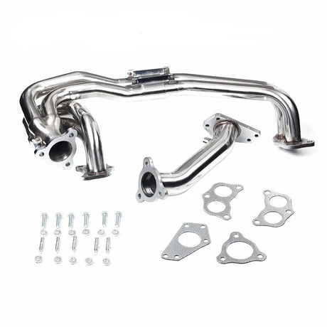 Exhaust Header Up Pipe All in One Kit for 2002-2007 Subaru Impreza WRX/STi Sedan/Wagon 4-Door 2.0L 2.5L Flashark