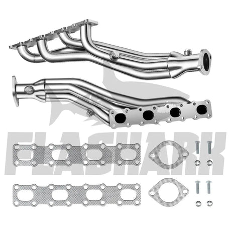 Long Tube Headers for 2004-2015 Nissan Titan, Armada, NV2500, NV3500, Pathfinder & Infiniti QX56 5.6L V8 Flashark