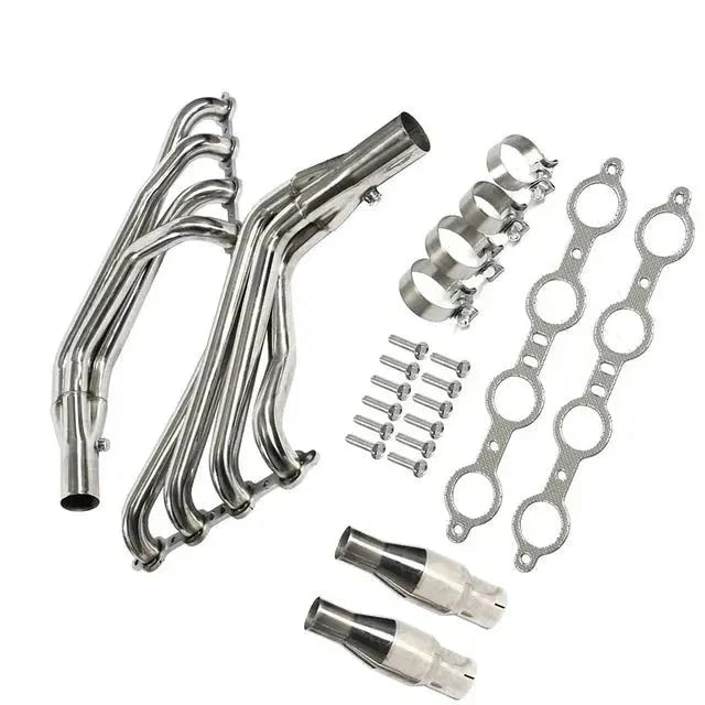Long Tube Headers for 2010-2015 Chevrolet Chevy Camaro SS LS3 6.2L V8 Flashark