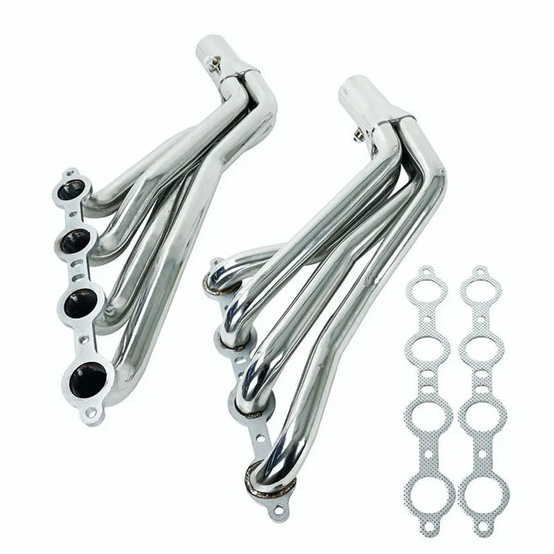 Exhaust Header for 1964-1988 Chevrolet Chevy Pontiac Buick LS1/LS2/LS3/LS6 LS Swap Longtube V8 4.8L 5.3L 5.7L 6.0L 6.2L Flashark