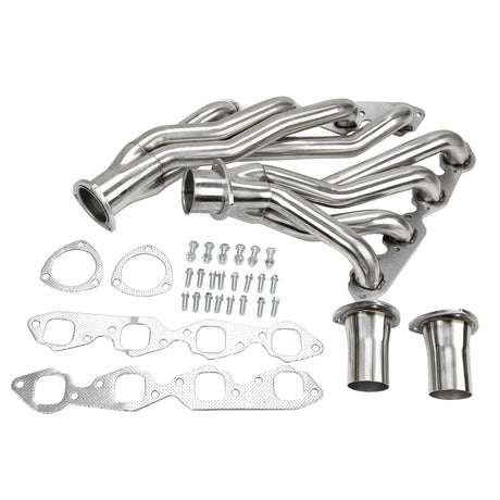 Exhaust Header for 1965-1975 Chevrolet Chevelle El Camino Laguna Caprice Kingswood Camaro SS Malibu Impala Bel Air Biscayne Brockwood Townsman 396/402/427/454 - Short Tube