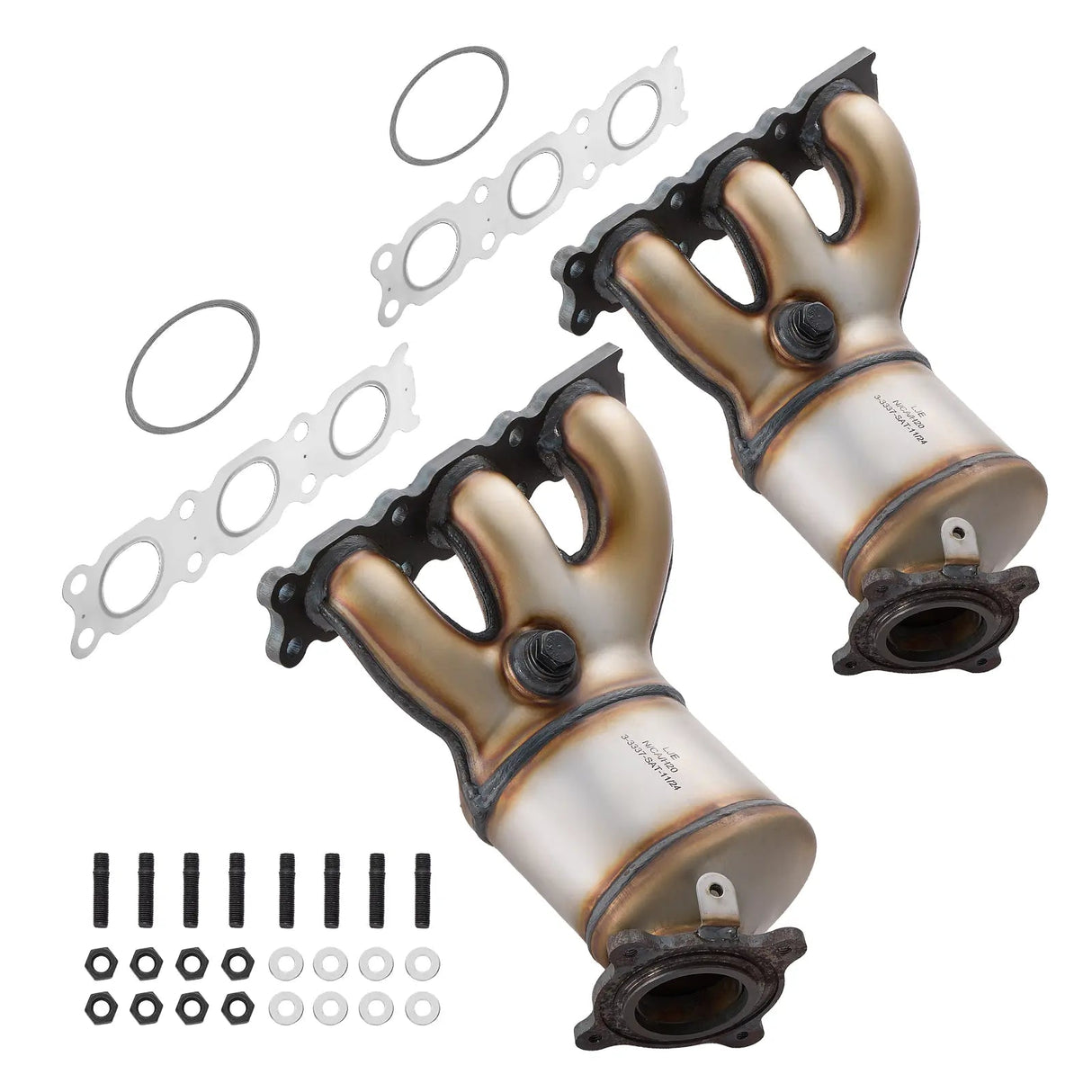 Exhaust Manifold Catalytic Converter For 2007-2012 Volvo XC60/XC70/V70/S80 Land Rover LR2 2-PC Left and Right