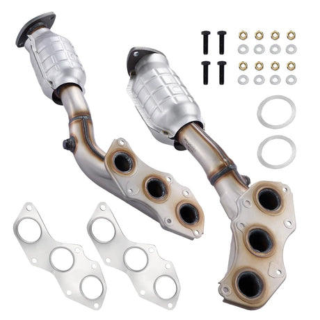 Exhaust Manifold Catalytic Converter Kit for 2006 - 2017 Lexus IS250/IS350/GS350/RC350 2.5L/3.5L V6 2PC-Direct Fit，E.P.A. Compliant Flashark