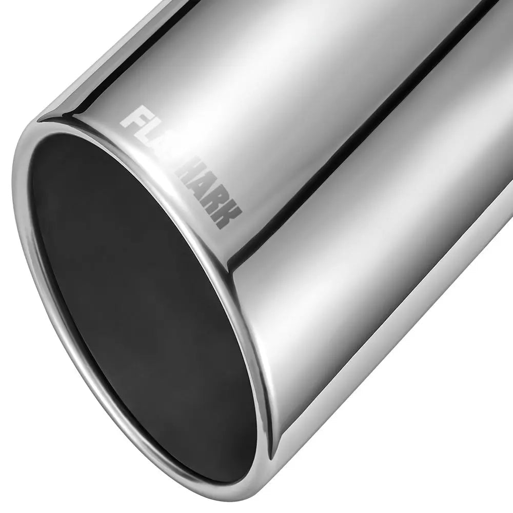 Exhaust Tip 3 Inches In, 4 Inches Out, 10 Inches Length T304 Flashark