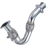 Exhaust Up-Pipe Y-Pipe for Ford 2003-2007 6.0L Powerstroke Diesel F250 F350 F450 Heavy Duty Polished