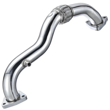 For 2008-2010 6.4L Ford Powerstroke Diesel Heavy Duty Polished Exhaust Up-Pipe