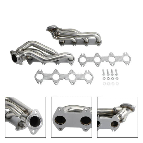 2004-2010 Ford F150 5.4L Triton V8 Exhaust Header Flashark