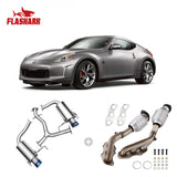 Catback Exhaust System For 2006-2013 Lexus IS250 IS350 V6 Sedan w/ Burnt Tip Flashark
