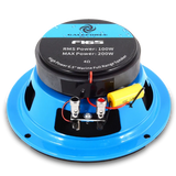 Galeforce F1-65 6.5" 100W RMS Marine Midrange Speakers w/ Bullet Tweeter (Pair) Galeforce Audio
