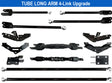 10" to 14" F450 TUBE LONG ARM 4-Link Lift Upgrade for 2023 to 2026 Super Duty Stryker Off Road Design