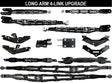 10" to 14" F450 LONG ARM 4-Link Lift Upgrade for 2017-2022 Super Duty Stryker Off Road Design