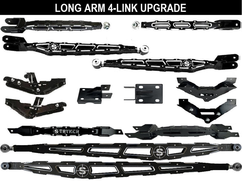 10" to 14" F250 F350 LONG ARM 4-Link Lift Upgrade for 2011-2016 Super Duty Stryker Off Road Design