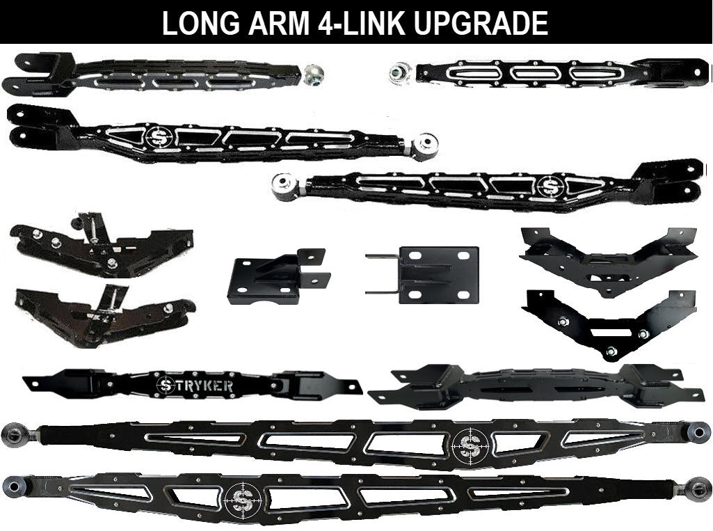 10" to 14" F250 F350 LONG ARM 4-Link Lift Upgrade for 2023 to 2026 Super Duty Stryker Off Road Design