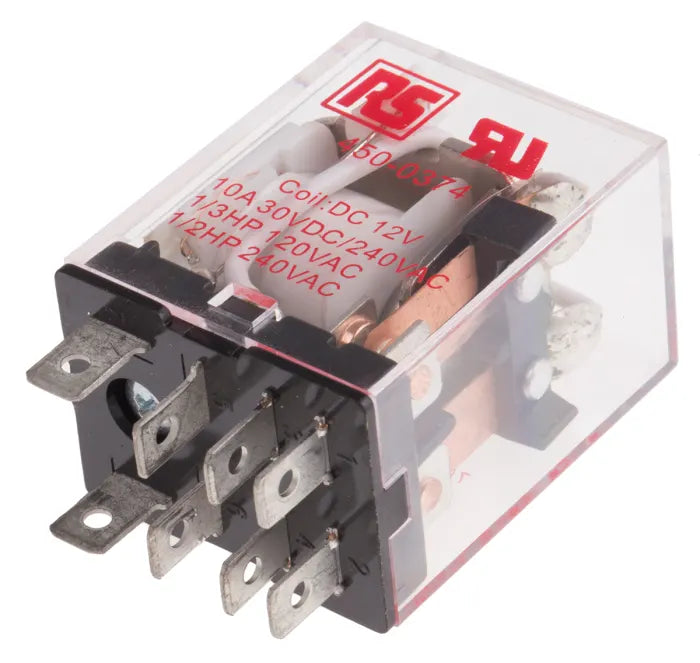 12VDC/10A DPDT Plug-in Relay TekShack
