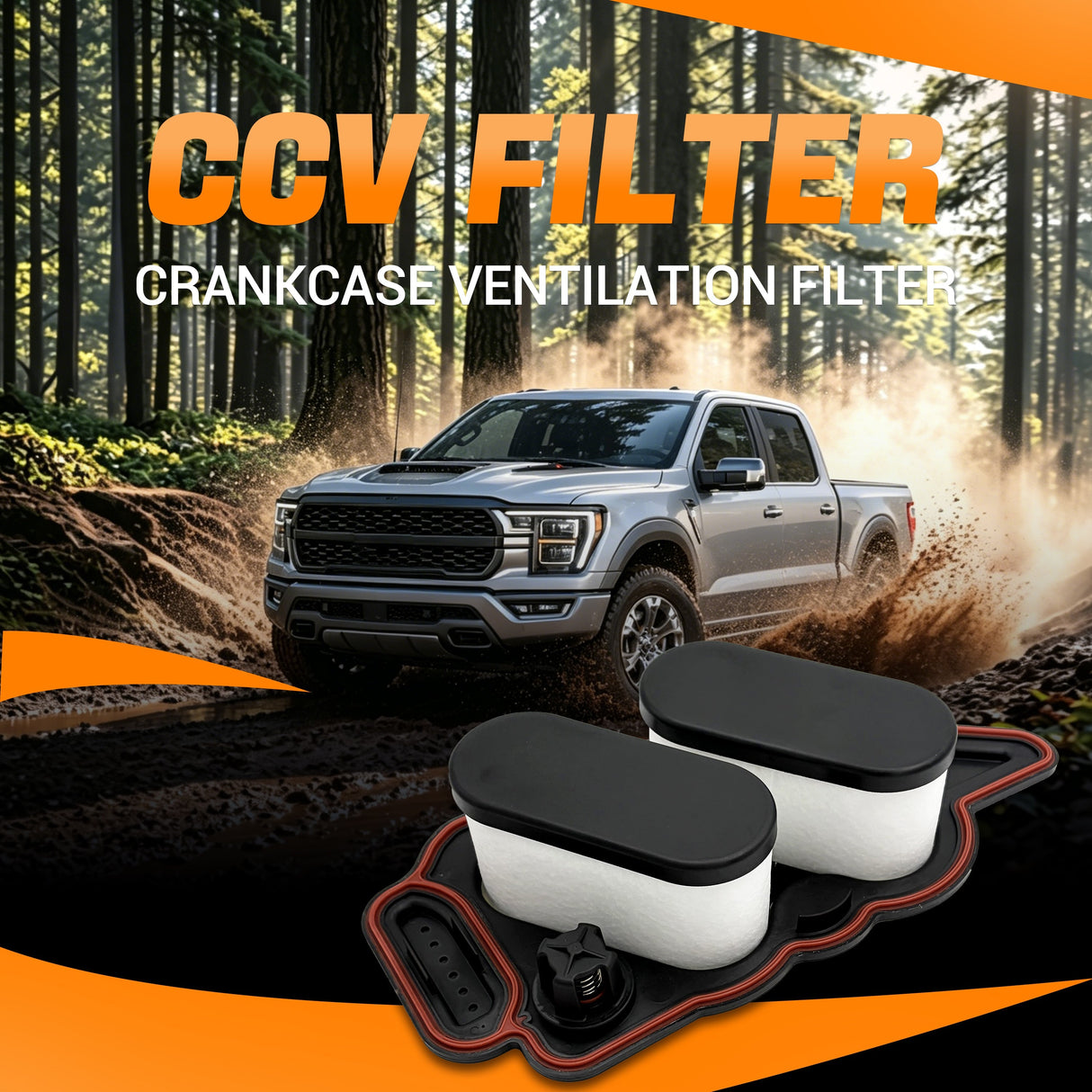 Trucktok 2016-2019 6.7L Ford Powerstroke CCV Filter Replaces FL2077 TruckTok