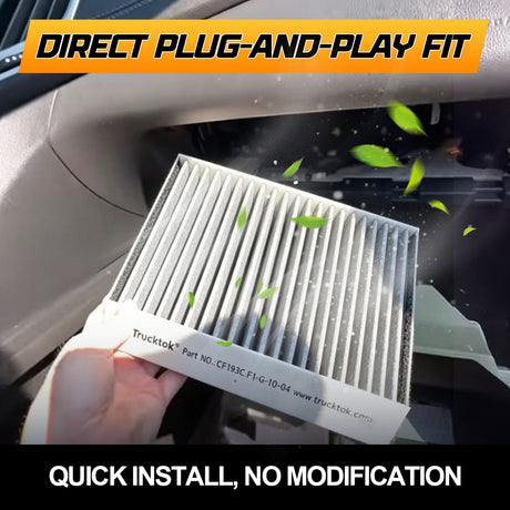 Trucktok 2007-2014 Silverado Sierra Cabin Air Filter Replaces 23101674 CF193C TruckTok