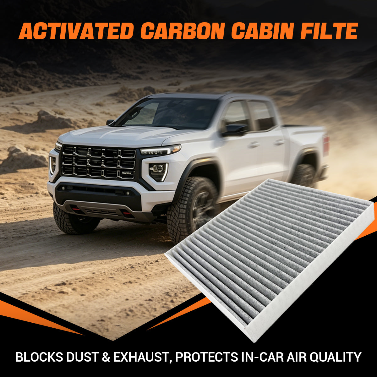 Trucktok 2014-2019 Silverado Sierra Cabin Air Filter Replaces CP809 23281440 TruckTok