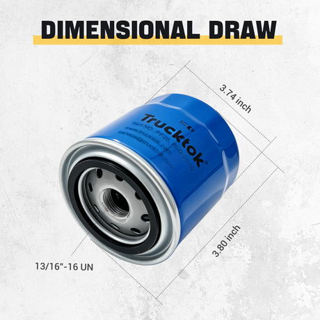 Trucktok 2020-2026 Silverado Sierra 6.6L Duramax Oil Filter Replaces PF26 12684038 TruckTok