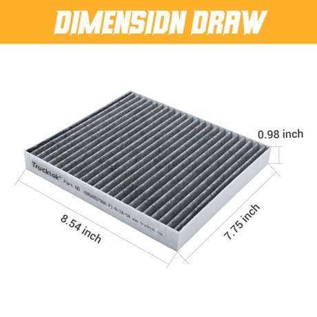 Trucktok 2019-2026 6.7L Dodge Ram Cabin Air Filter Replaces 68548579AA TruckTok