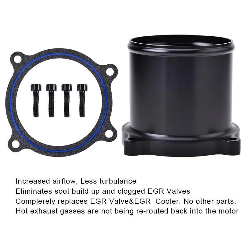 EGR Delete Kit For 2013-2018 Dodge Ram 2500/3500 6.7L Cummins Diesel Plate Cooler & Throttle Valve Flashark