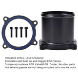 EGR Delete Kit For 2013-2018 Dodge Ram 2500/3500 6.7L Cummins Diesel Plate Cooler & Throttle Valve Flashark