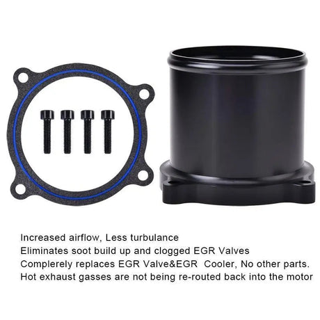 EGR Delete Kit For 2013-2018 Dodge Ram 2500/3500 6.7L Cummins Diesel Plate Cooler & Throttle Valve Flashark