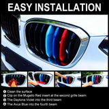 M-Colored Stripe Grille Insert Trims Compatible with BMW 11-20 X3 X4