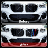 M-Colored Stripe Grille Insert Trims Compatible with BMW 11-20 X3 X4