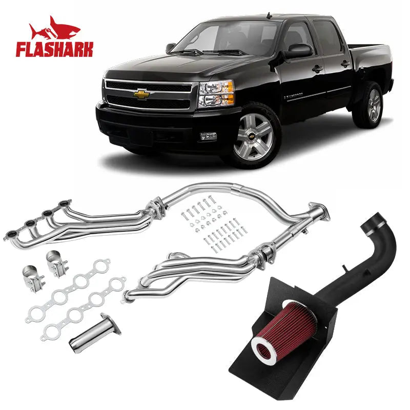 Long Tube Headers for 2007-2014 Chevrolet Silverado 1500/2500/3500 Tahoe/Avalanche丨GMC Sierra 1500/2500/3500 Yukon丨Cadillac Escalade丨4.8L/5.3L/6.0L/6.2L Vortec V8
