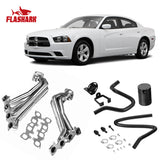 Long Tube Headers for 2005-2011 Dodge Challenger/Charger/Magnum & Chrysler 300C/300S 5.7L/6.1L Hemi V8