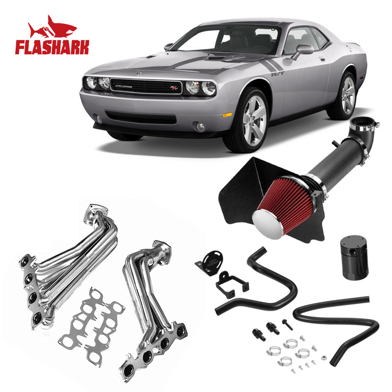 Long Tube Headers for 2005-2011 Dodge Challenger/Charger/Magnum & Chrysler 300C/300S 5.7L/6.1L Hemi V8