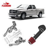 Exhaust Header for 1994-2004 Dodge Ram 1500, 2500, 3500, Dakota, Durango 5.2L/5.9L Magnum V8