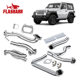 2012-2018 Jeep Wrangler JK 3.6L Downpipe Exhaust 2 inch Flashark